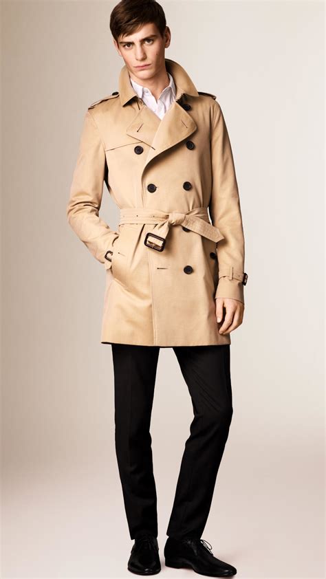 burberry kensington mid length trench coat men|burberry kensington cashmere trench coat.